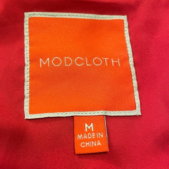 MODCLOTH NWOT Daytime Dapper Wrap Dress in Red - Picture 5 of 7